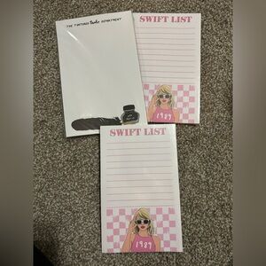 Three Taylor Swift Notepads